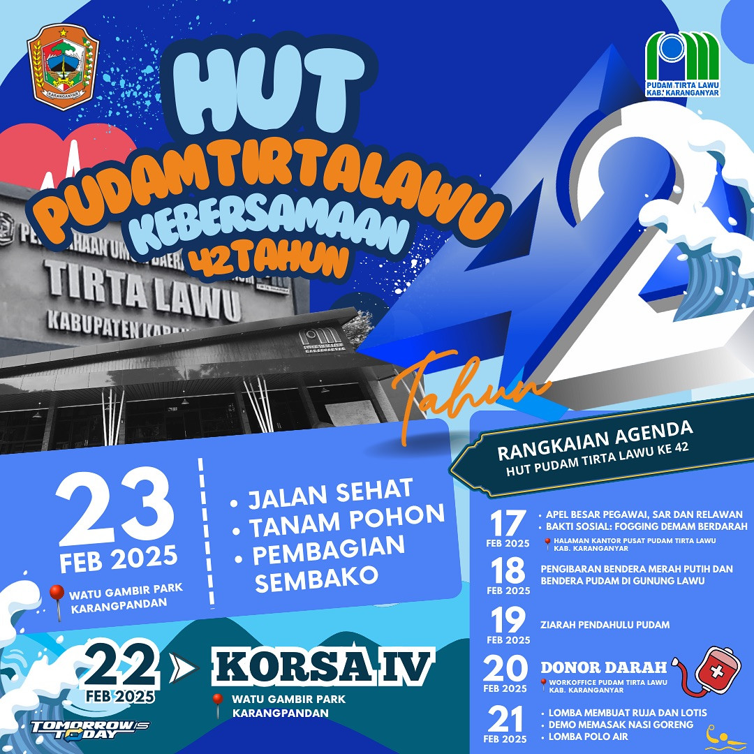 HUT PUDAM TIRTA LAWU KEBERSAMAAN 42 TAHUN