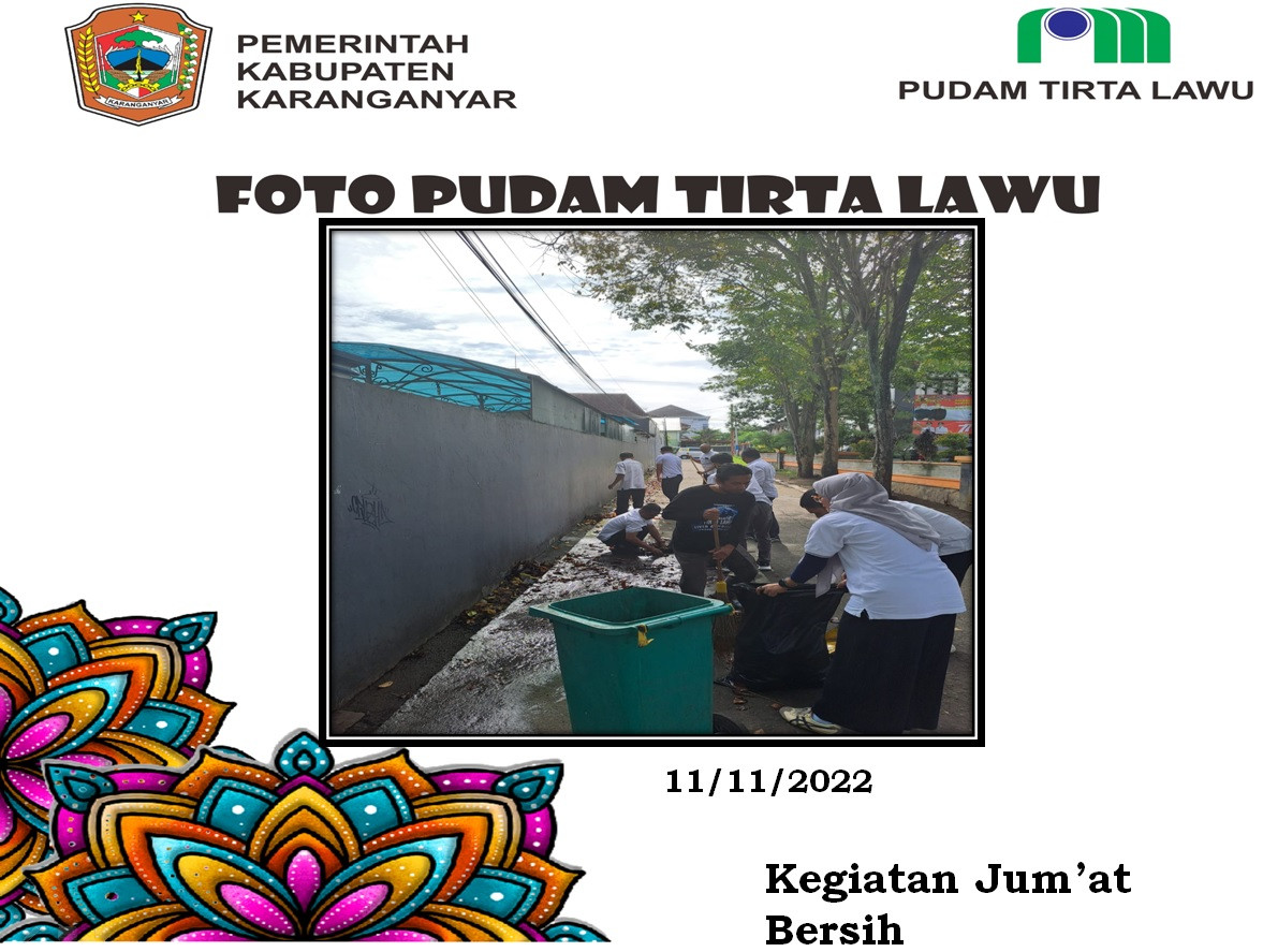 Kerjabakti Membersihkan Lingkungan Kantor PUDAM Tirtalawu