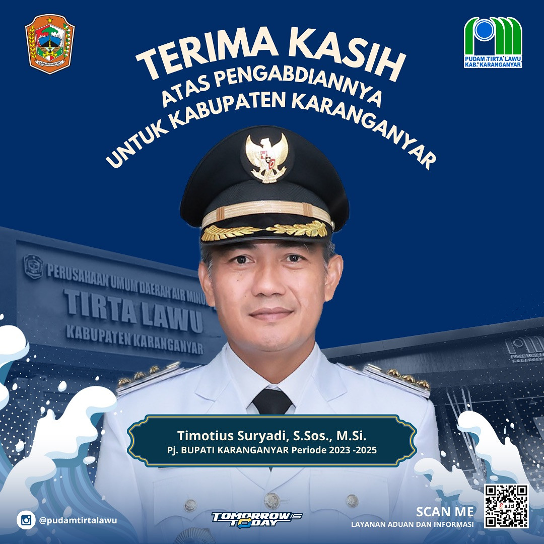 TERIMA KASIH ATAS PENGABDIANNYA UNTUK KABUPATEN KARANGANYAR