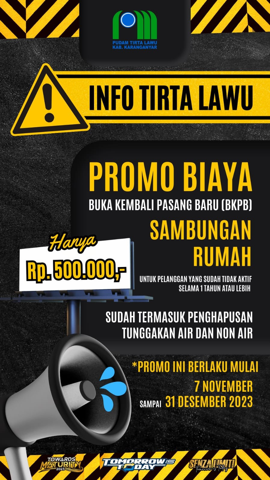 KABAR BAIK! MANFAATKAN PROMO BIAYA BUKA KEMBALI PASANG BARU (BKPB)