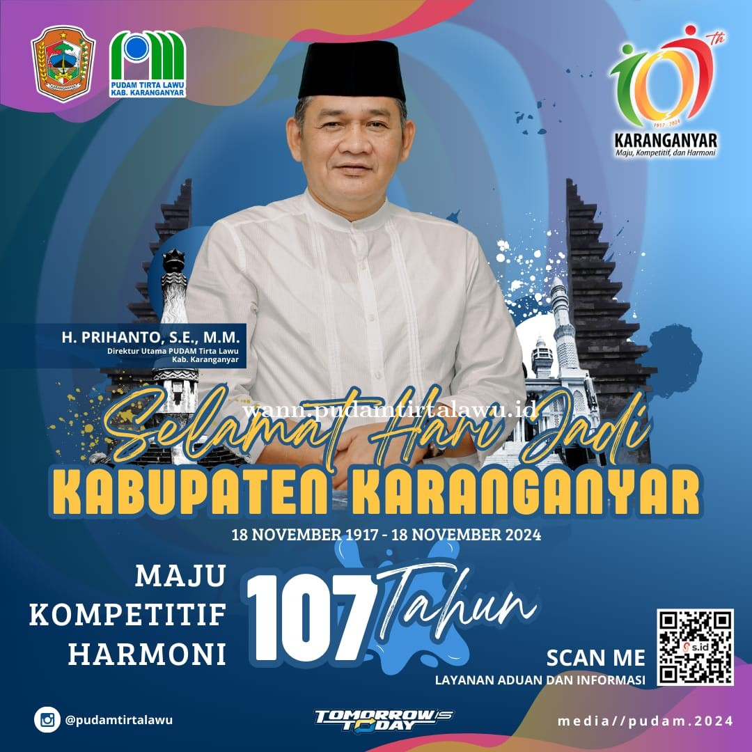 SELAMAT HARI JADI KE 107 KABUPATEN KARANGANYAR
