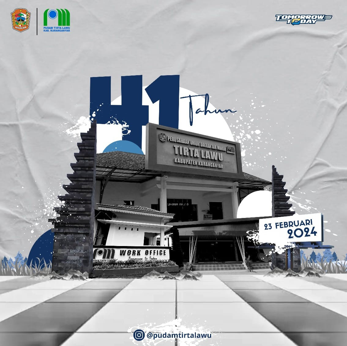 PUNCAK PERAYAAN SEMARAK 41 TAHUN PUDAM TIRTA LAWU