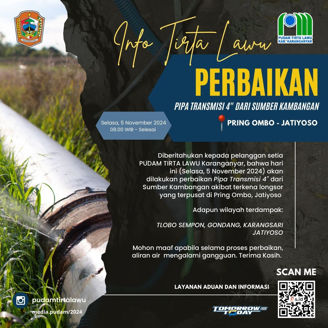 PEMBERITAHUAN WILAYAH PELAYANAN JATIYOSO DAN SEKITARNYA
