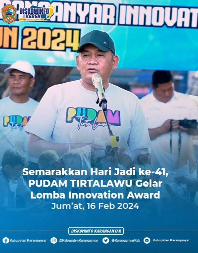 PUDAM TIRTA LAWU GELAR LOMBA INNOVATION AWARD